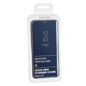 Калъф тефтер CLEAR VIEW оригинален EF-ZG965CLEGWW за Samsung Galaxy S9 Plus G965 тъмно син